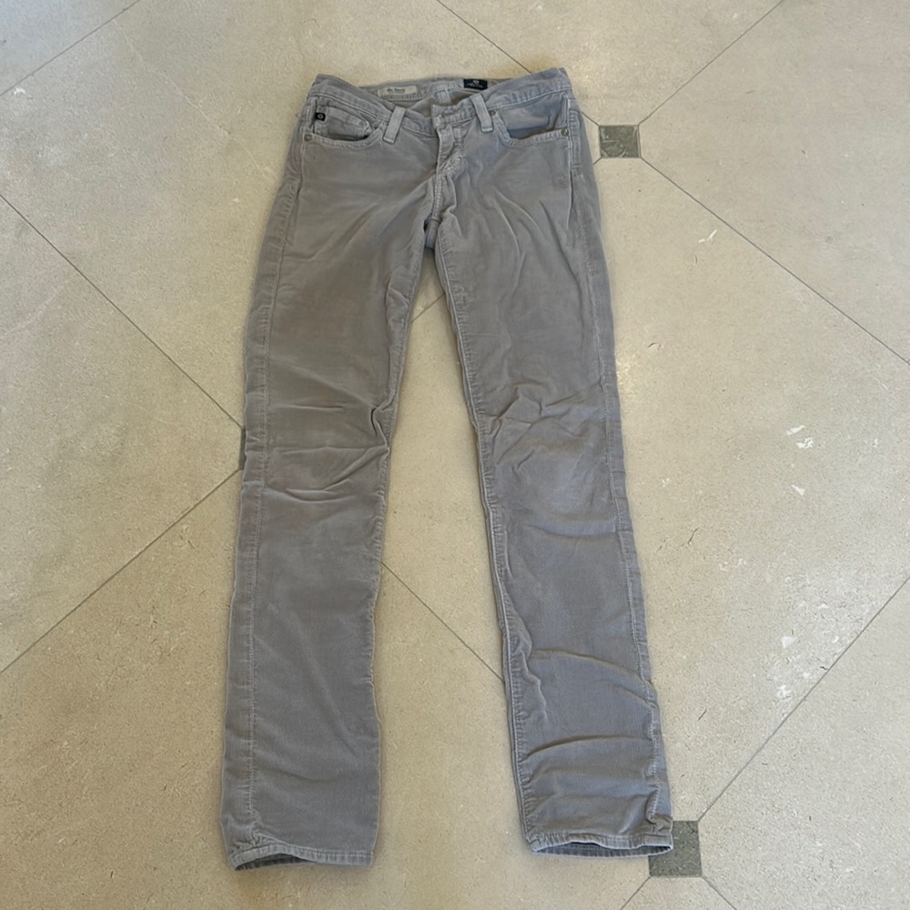 AG gray corduroy jeans